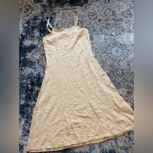 Sandro Knitted dress Tank fit flare size 40 US Large nude